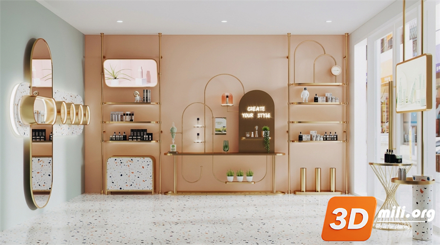 Cosmetic Store Skp Files 